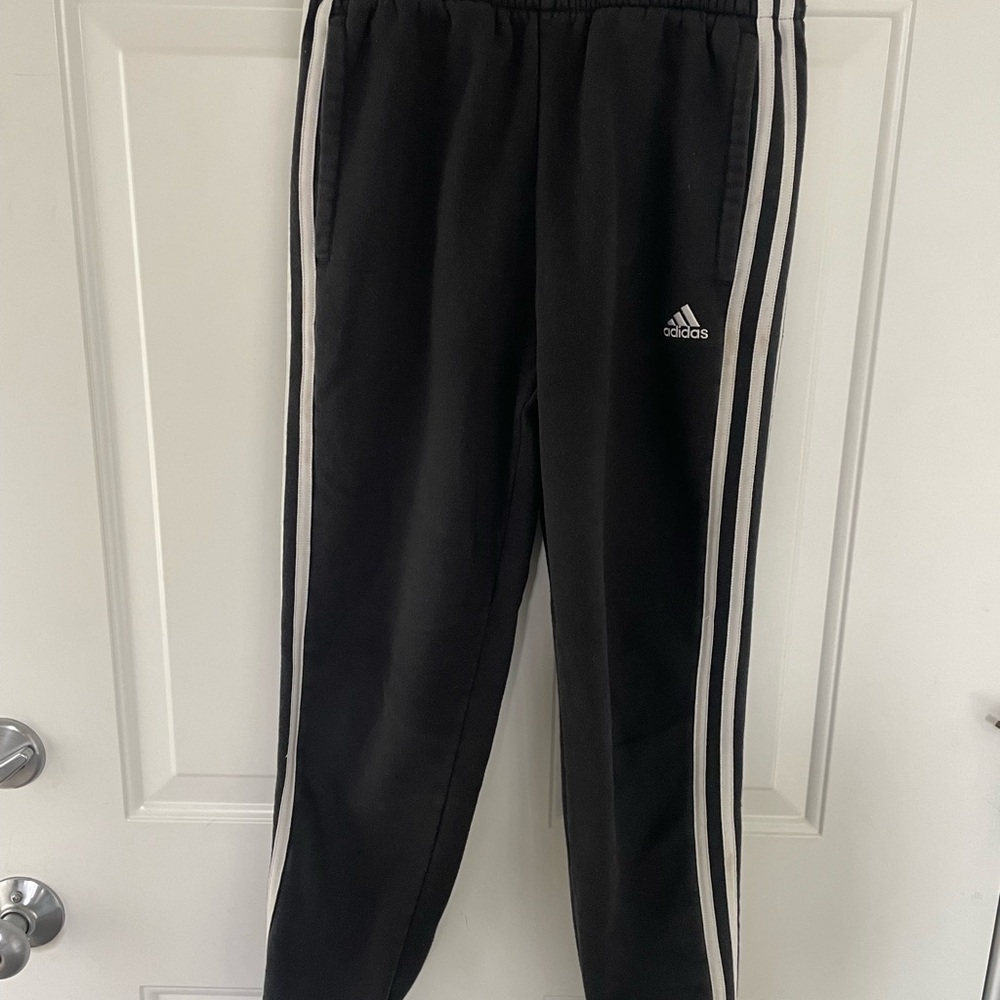Black Joggers with Elastic Waistband and Tapered Fit